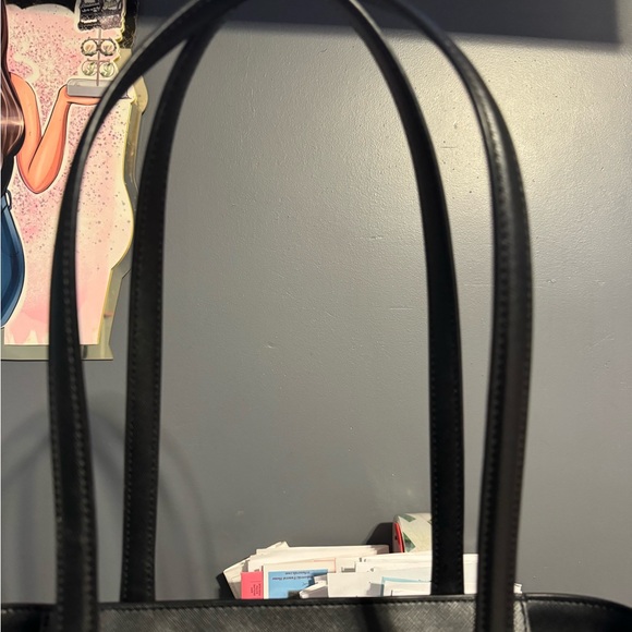 Kate spade black glitter set.  Tote, wallet and tote, Cosmetic pouch. (3 pcs) - Picture 3 of 16